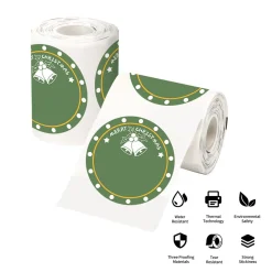 Runda juletiketter till BT M110, BT M220, 140-pack