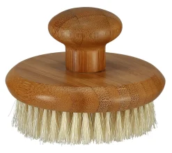 Rund badborste bambu 9,5 cm