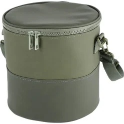 Rund, mjuk kylväska med axelrem, grön, 6 l
