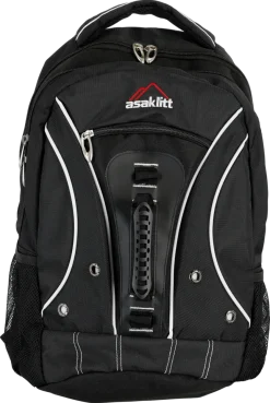 Ryggsäck 30 liter Asaklitt, svart dagsryggsäck