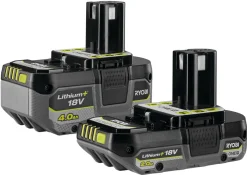 Ryobi batterier One+ Compact 18 V 2,0 Ah / 4,0 Ah RB18242X