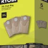 Ryobi dammsugarpåsar 20 liter RAKWDV05, 5-pack
