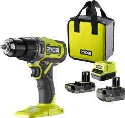 Ryobi skruvdragare med slag, 2 batterier RPD18-2C42S
