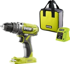 Ryobi skruvdragare med slag, 1 batteri R18PD2-115S