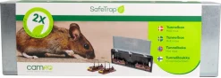 SafeTrap tunnelbox med 2 musfällor
