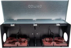 SafeTrap tunnelbox med 2 råttfällor