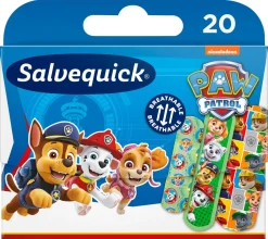 Salvequick plåster Paw Patrol, olika storlekar, 20-pack