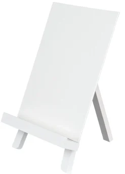 Sang bordsstaffli trä, staffli för barn, vit, 27 cm