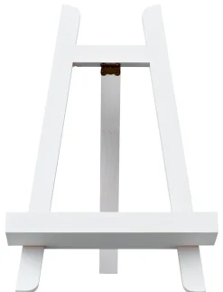Sang bordsstaffli trä, staffli för barn, vit, 27 cm