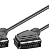 Scart-kabel hane till hane, 1,5 m