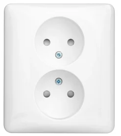 Schneider Exxact 2-vägs infällt vägguttag, 1-pack