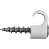 Schneider skruvklammer för rund kabel 8-12 mm, vit