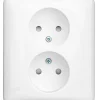 Schneider Exxact 2-vägs infällt vägguttag, 5-pack