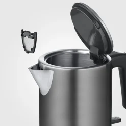 Severin WK 9342 vattenkokare rostfritt stål, 1 liter