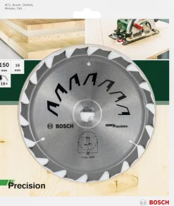 Sågklinga 150 x 16 mm 18T, Bosch precision