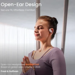 Shokz OpenFit Air open-ear hörlurar, AI brusreducering