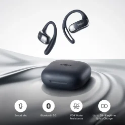 Shokz OpenFit Air open-ear hörlurar, AI brusreducering
