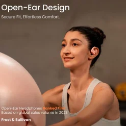 Shokz OpenFit Air open-ear hörlurar, AI brusreducering