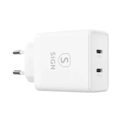 SiGN 2 x USB-C PD snabbladdare 40 W
