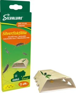 Silvalure silverfiskfälla med bete och lim, 2-pack