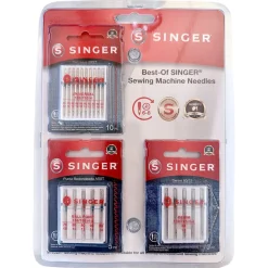 Singer symaskinsnålar, jeans och universal, 20-pack
