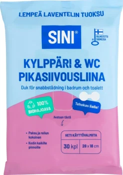 Sini Badrum & WC städservetter, 30-pack