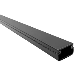 Självhäftande kabelkanal, svart, 2 meter