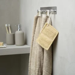 Självhäftande kroklist 4 krokar, krom
