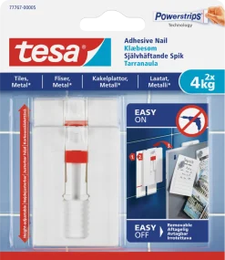 Självhäftande spikar Tesa, vita