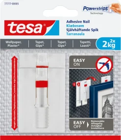 Självhäftande spikar Tesa, vita