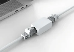 Skarvdon RJ45 hona-hona guldpläterad
