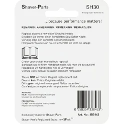 Skärhuvud SH30 till Philips rakapparat, 3-pack
