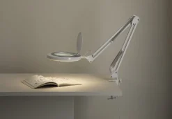 Skrivbordslampa med förstoringsglas LED