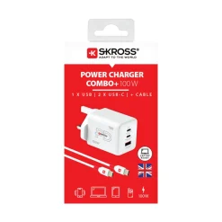 Skross Combo+ reseladdare 100 W PD, UK