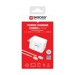 Skross Combo+ reseladdare 100 W PD, US