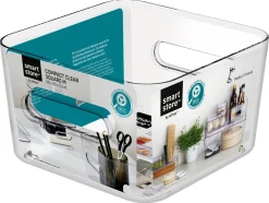 SmartStore Compact Square förvaringslåda plast, genomskinlig