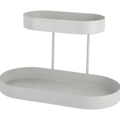 Sminkhylla metall, 2 våningar, 30 x 13 x 21,5 cm