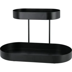 Sminkhylla metall, 2 våningar, 30 x 13 x 21,5 cm