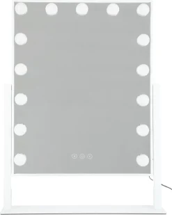 Sminkspegel med belysning, 45 x 60 cm, Northlight