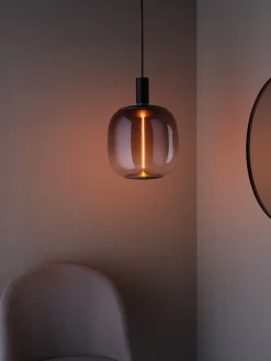 Smokey LED-lampa E27, magnetiskt filament, 25 cm