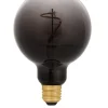 Smokey rökfärgad globlampa, dimbar LED E27, 95 mm