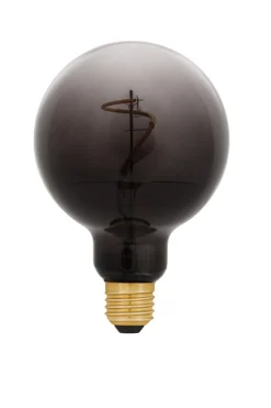 Smokey rökfärgad globlampa, dimbar LED E27, 95 mm