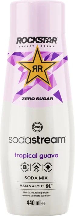 Sodastream Rockstar Energy Guava Zero, 440ml