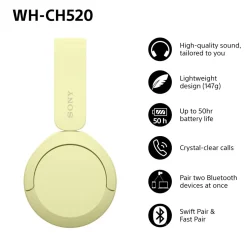 Sony WH-CH520 trådlösa on ear hörlurar