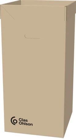 Soptunna wellpapp med bärhandtag, 125 liter