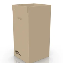 Soptunna wellpapp med bärhandtag, 125 liter