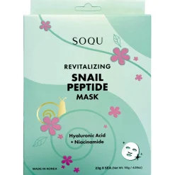 SOQU K-beauty koreansk mask, ansiktsmask, 5-pack