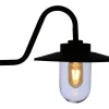 Stallykta Emil, vägglampa utomhus, svart