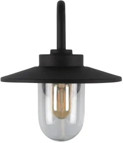 Stallykta Emil, vägglampa utomhus, svart