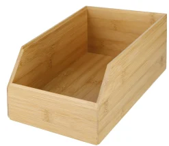 Stapelbar förvaringslåda bambu, 1-pack